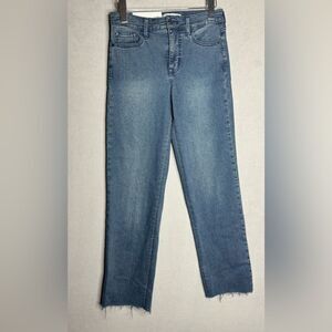 NWT Social Standard High-Rise Straight  Distressed Crop Jeans Ankle Pants Sz 2